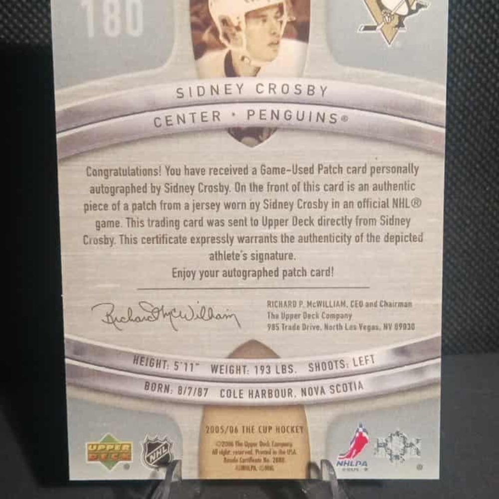 Sidney Crosby 2005-06 Rookie Auto Facsimile - Picture 2 of 2